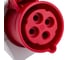 Настенная розетка PCE 32А 380V 3P+E IP44 124-6 6