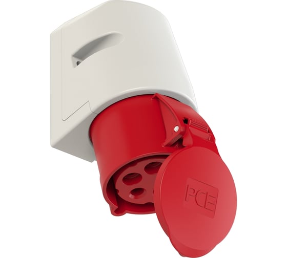 Настенная розетка PCE 32А 400V 3P+N+E IP44 125-6