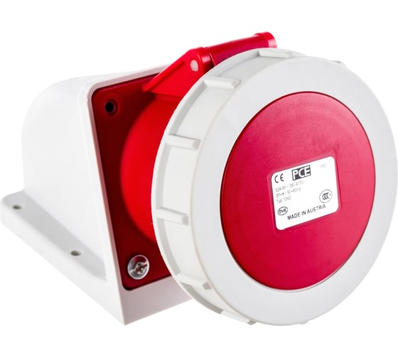 Настенная розетка PCE 32А 400V 3P+E IP67 1242-6