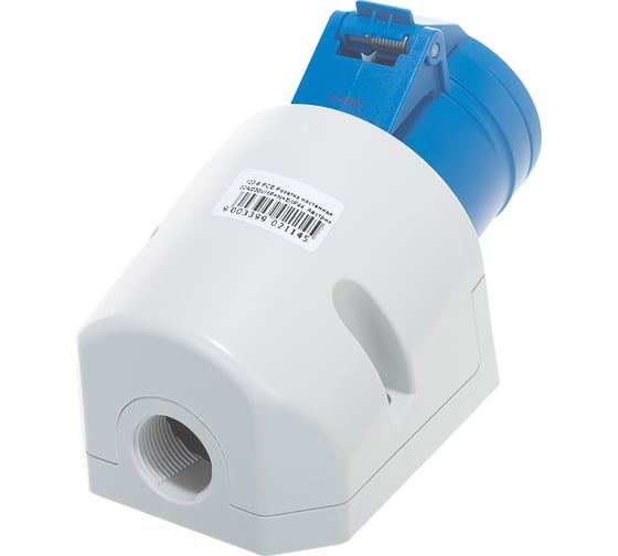 Настенная розетка PCE 32А 220V 1P+N+E IP44 123-6
