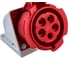 Настенная розетка PCE 32А 400V 3P+N+E IP67 1252-6 1