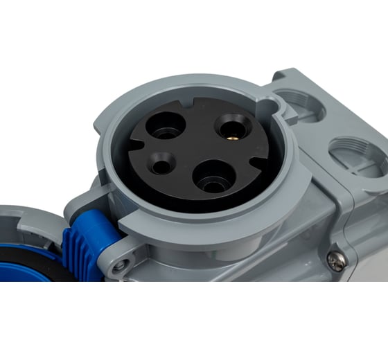 Настенная розетка PCE 63А 220V 1P+N+E IP67 133-6
