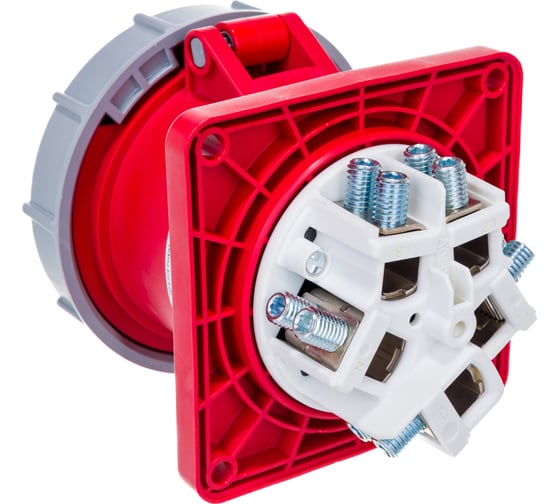 Встраиваемая розетка PCE 125А 400V 3P+N+E IP67 345-6