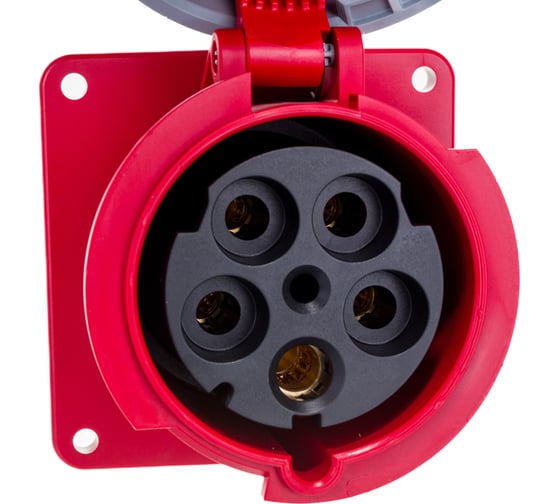 Встраиваемая розетка PCE 125А 400V 3P+N+E IP67 345-6