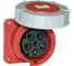 Встраиваемая розетка PCE 125А 400V 3P+N+E IP67 345-6 1