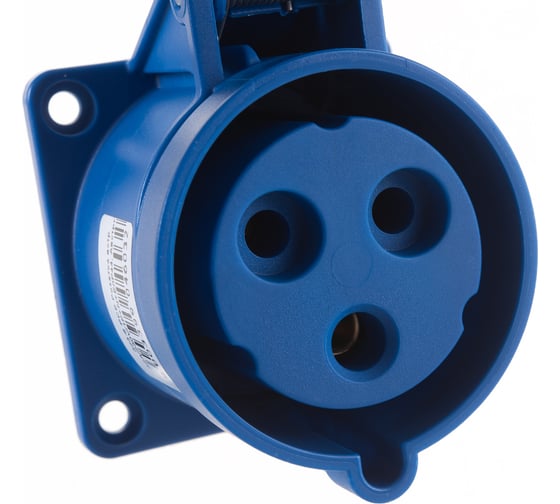 Встраиваемая розетка PCE 32А 230V 1P+N+E IP44 323-6
