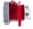 Встраиваемая розетка PCE 63А 400V 3P+N+E IP67 335-6 4