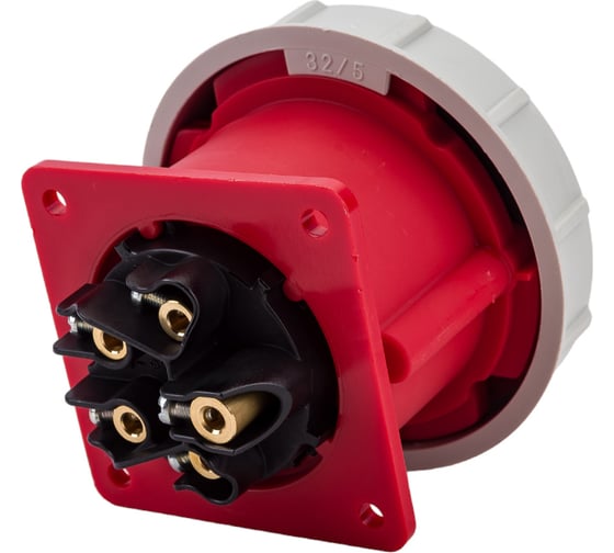 Встраиваемая розетка PCE 32А 380V 3P+N+E IP67 3252-6