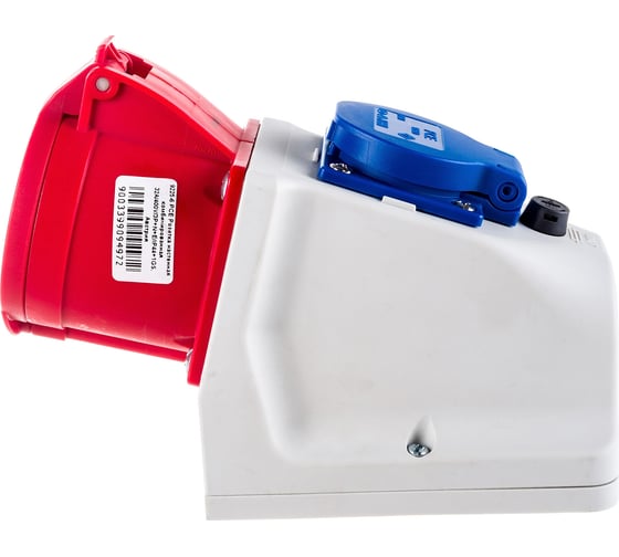 Настенная комбинированная розетка PCE 32А 380V 3P+N+E IP44 9225-6