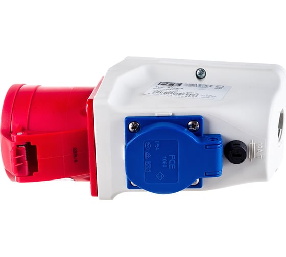 Настенная комбинированная розетка PCE 32А 380V 3P+N+E IP44 9225-6