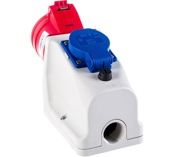 Настенная комбинированная розетка PCE 32А 380V 3P+N+E IP44 9225-6