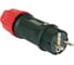 Кабельная вилка PCE 16A 250V 2P+E IP44 резина, разгрузка кабеля 05622-S 1