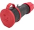 Кабельная розетка PCE 16A 220V 2P+E IP44 резиновый корпус с крышкой 25621-s 4