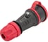 Кабельная розетка PCE 16A 220V 2P+E IP44 резиновый корпус с крышкой 25621-s 5