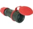 Кабельная розетка PCE 16A 220V 2P+E IP44 резиновый корпус с крышкой 25621-s 1