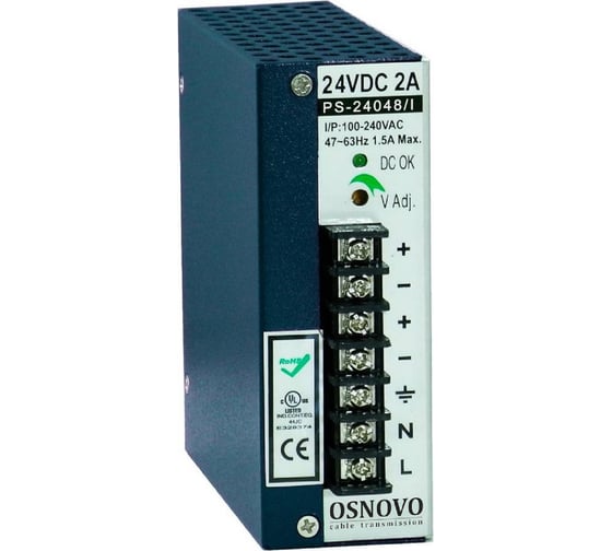 Промышленный блок питания OSNOVO PS-24048/I sct1019 1