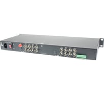 Оптический приемник OSNOVO RA-H162-15F 16 каналов видео HDCVI/HDTVI/AHD/CVBS и 1 двунаправленного канала управления (RS485/полудуплекс) по одномодовому оптоволокну до 20км sct1430