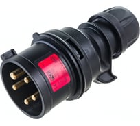 Кабельная вилка PCE 16А 380V 3Р+N+E IP44 черная 015-6x