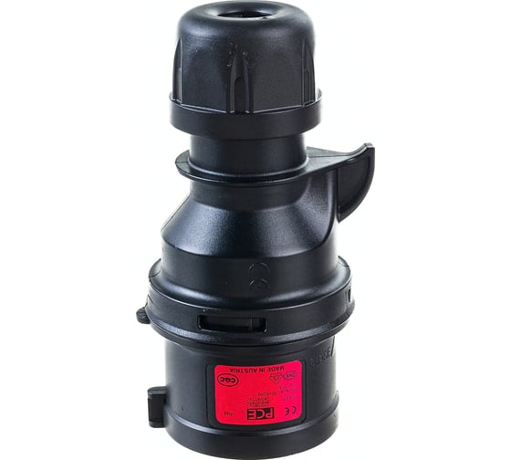 Кабельная вилка PCE 16А 380V 3Р+N+E IP44 черная 015-6x