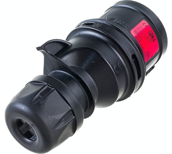Кабельная вилка PCE 16А 380V 3Р+N+E IP44 черная 015-6x
