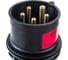 Кабельная вилка PCE 16А 380V 3Р+N+E IP44 черная 015-6x 4