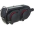 Колодка HEDI подвесная, 4-Shuko 16А 230V 1P+N+E IP44 с крышками, черная 9043 3