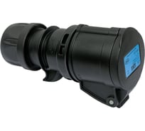 Кабельная розетка PCE 16А 230V 1P+N+E IP44 черная 213-6x
