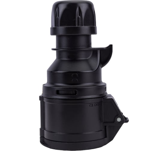 Кабельная розетка PCE 16А 380V 3P+N+E IP44 черная 215-6x
