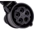 Кабельная розетка PCE 16А 380V 3P+N+E IP44 черная 215-6x 5