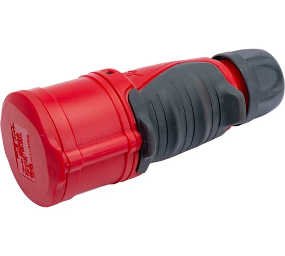 Кабельная розетка PCE 16А 400V 3P+N+E IP44 GRIP 2153-6
