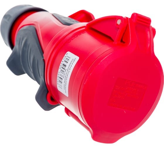 Кабельная розетка PCE 32А 400V 3P+N+E IP44 GRIP 2253-6