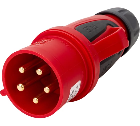 Кабельная вилка PCE 32А 380V 3P+N+E IP44 GRIP 0253-6