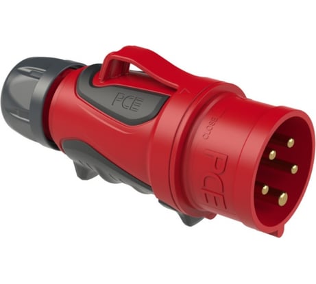Кабельная вилка PCE 16А 380V 3P+N+E IP44 GRIP 0153-6