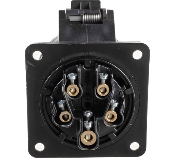 Встраиваемая розетка PCE 16А 400V 3P+N+E IP44 черная 315-6x