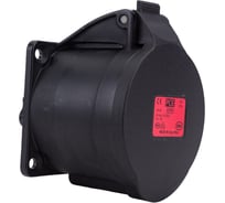 Встраиваемая розетка PCE 32А 400V 3P+N+E IP44 черная 325-6x