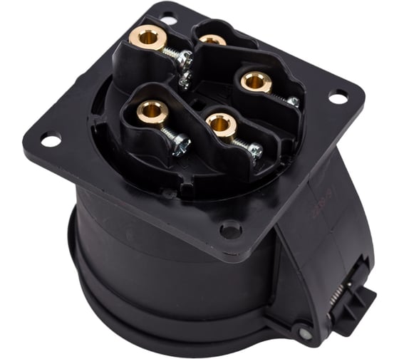 Встраиваемая розетка PCE 32А 400V 3P+N+E IP44 черная 325-6x