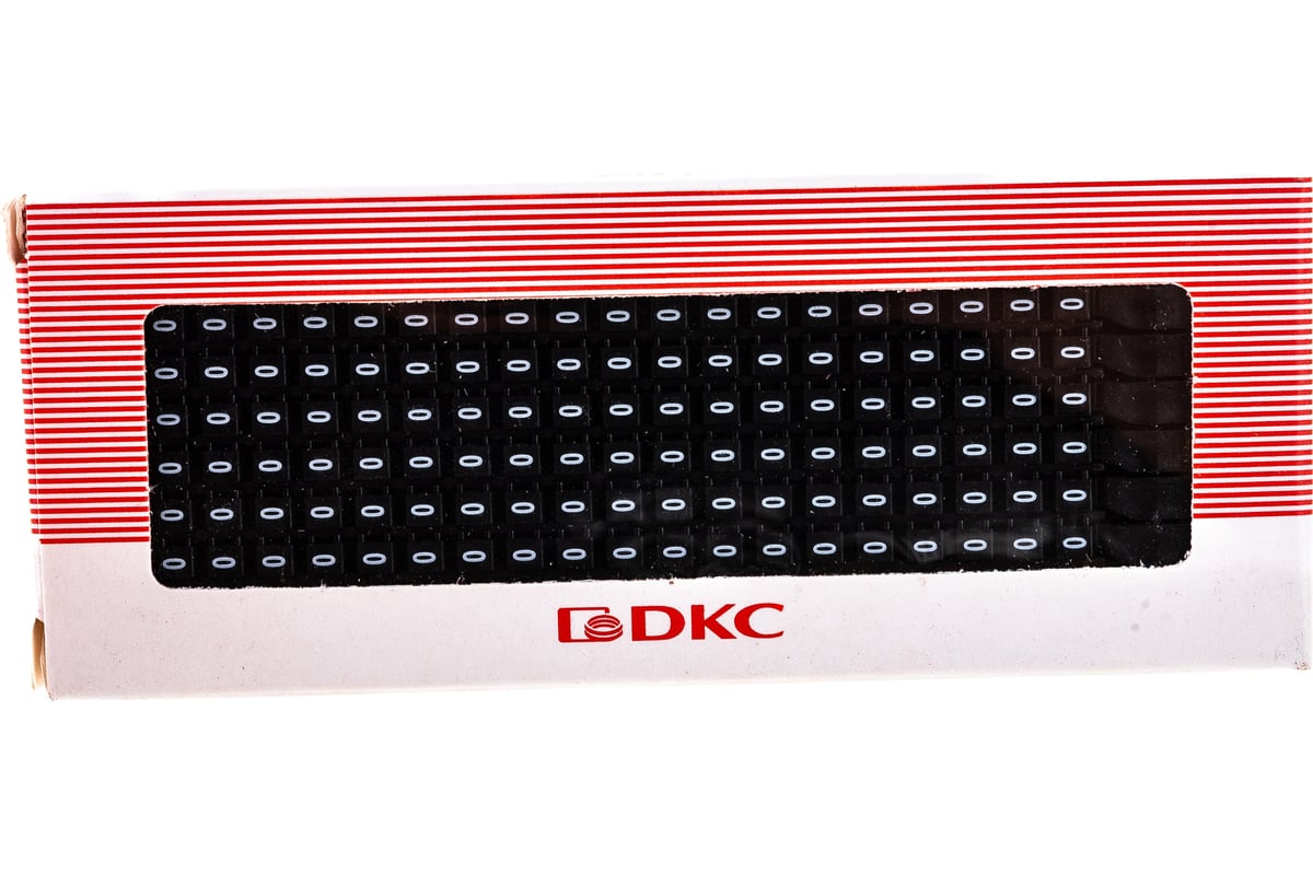 Маркер для кабеля сечением 0,5-1,5 мм DKC символ 0 200шт MKF0S1 ...