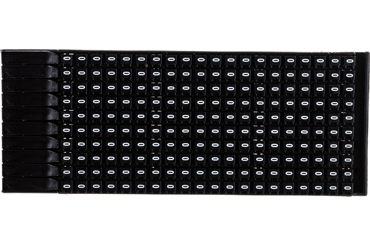 Маркер для кабеля сечением 0,5-1,5 мм DKC символ 0 200шт MKF0S1 ...