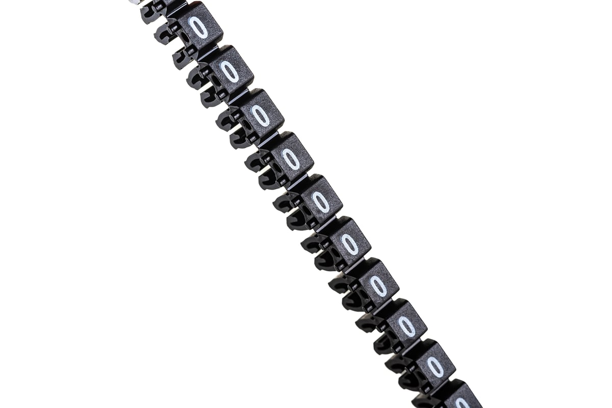 Маркер для кабеля сечением 0,5-1,5 мм DKC символ 0 200шт MKF0S1 ...