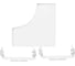 Угловые отводы Legrand для односекционных кабель-каналов DLP 65x150/195/220, белый 010764 1