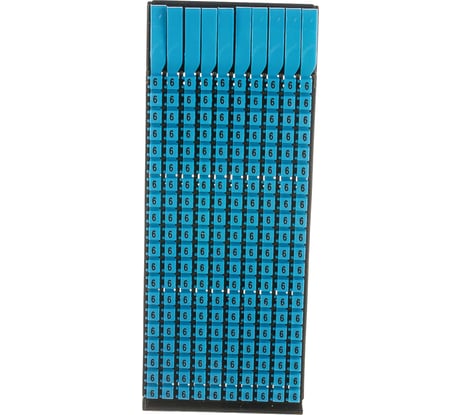 Маркер для кабеля сечением 0,5-1,5 мм DKC символ 6, 200шт MKF6S1