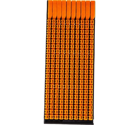 Маркер для кабеля сечением 0,5-1,5 мм DKC символ 3, 200шт MKF3S1