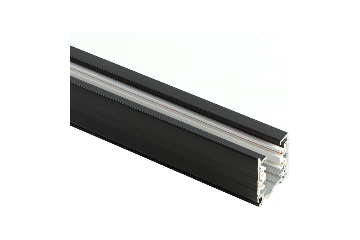 Шинопровод для трековых трехфазных светильников FERON черный, 1м ...