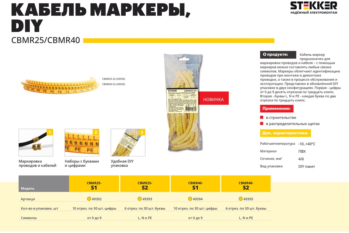 Маркер кабельный ес-1 "n". Кабельные маркеры stekker. Кабельные маркеры stekker. Маркер для провода 1. Мм (уп.