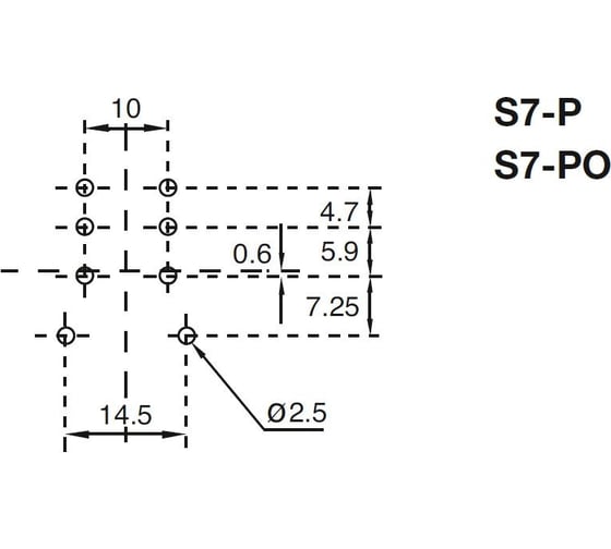 Колодка (розетка) для промежуточного реле ComatReleco S7-PO PN93555