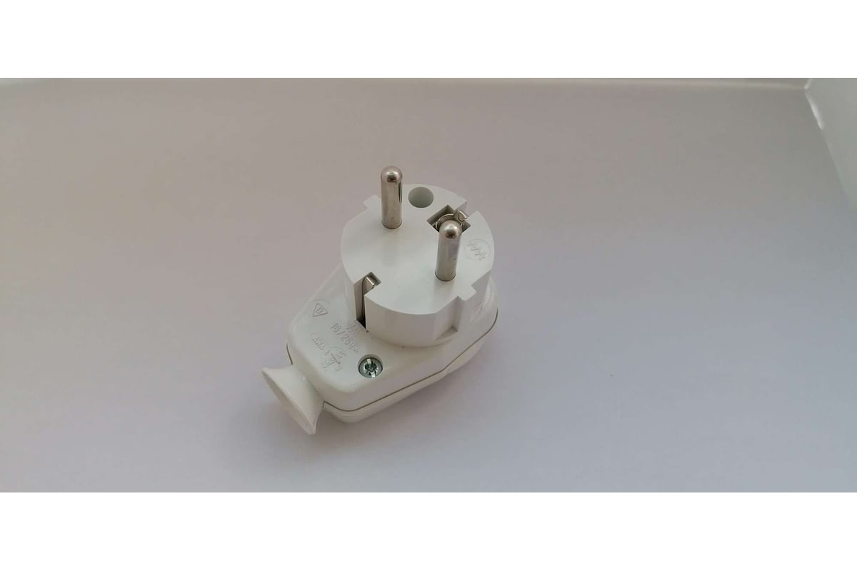 Угловая вилка с выключателем PCE 16A 220V 2P+E IP44 9002215 - выгодная ...