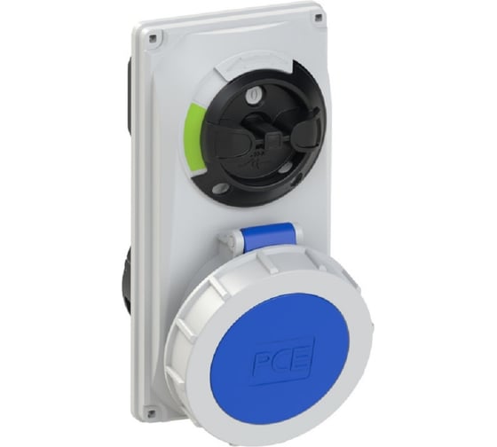 Встраиваемая розетка PCE 32а/220v/1p+n+e/ip67, с выключателем и блокировкой 60232-6