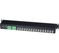Пассивный 16-канальный приемопередатчик HDCVI/HDTVI/AHD по витой паре CAT5e/6 до 300м (HDCVI/AHD), до 200м (HDTVI) SC&T TPP016HD sct0814