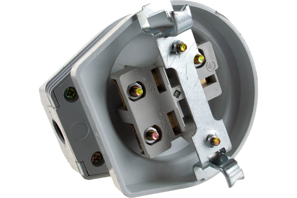 Разъем для плиты Smartbuy 32А 250В 2P+PE СУ пластиковый белый SBE-IS2 ...