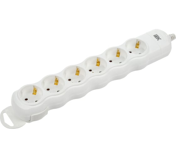Переносная разборная розетка IEK РПР06 6 мест WYP10-D-KP-16-06-ZS-K01
